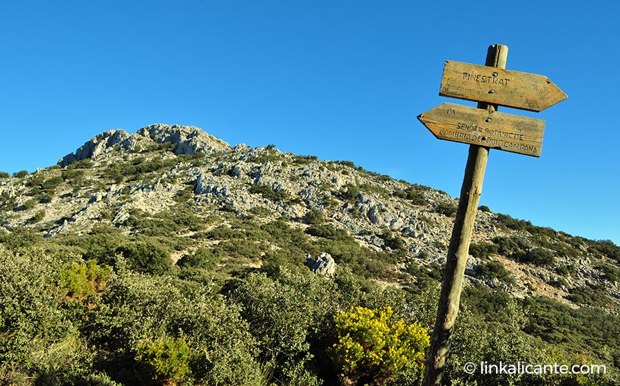 Puig Campana summit and loop trail from Finestrat, Alicante